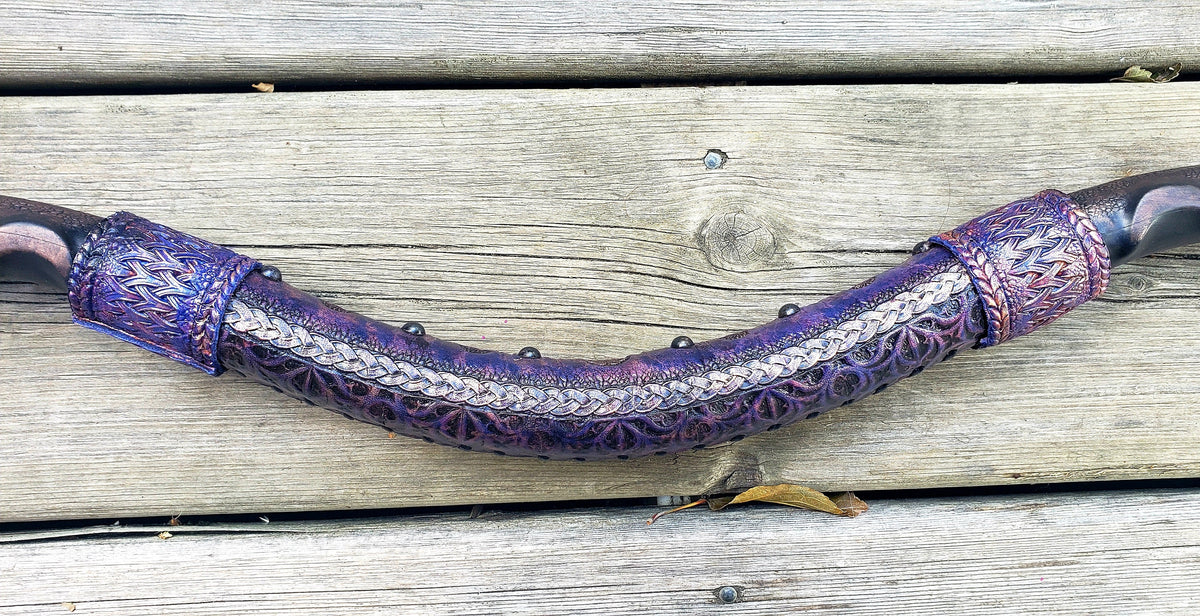 Omen Recurve Bow – Handcrafted Scythian-Inspired Functional Bow | Leather Grip Fantasy Archery for LARP & Display