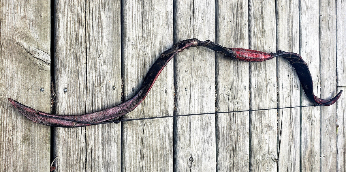 Ouroboros Recurve Bow – Functional Fantasy Bow | Dragon-Wrapped Weapon | 20–30 lb Draw | Handcrafted Archery