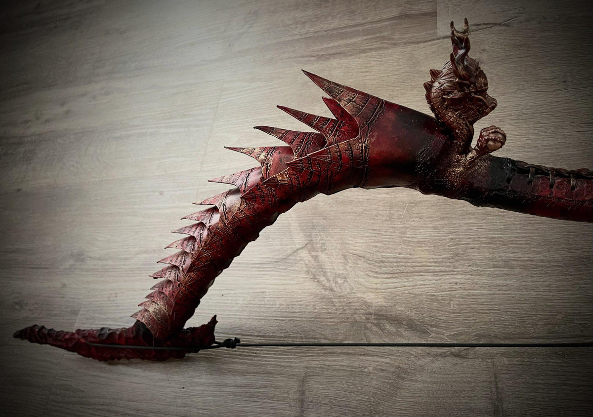 Emberwing Recurve Bow | Handcrafted Dragon Heirloom Bow