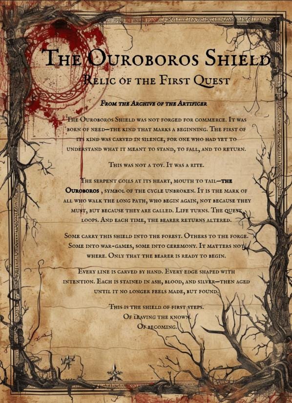 Leather Shield Pattern – Ouroboros SVG Template, LARP Cosplay (Digital Download)