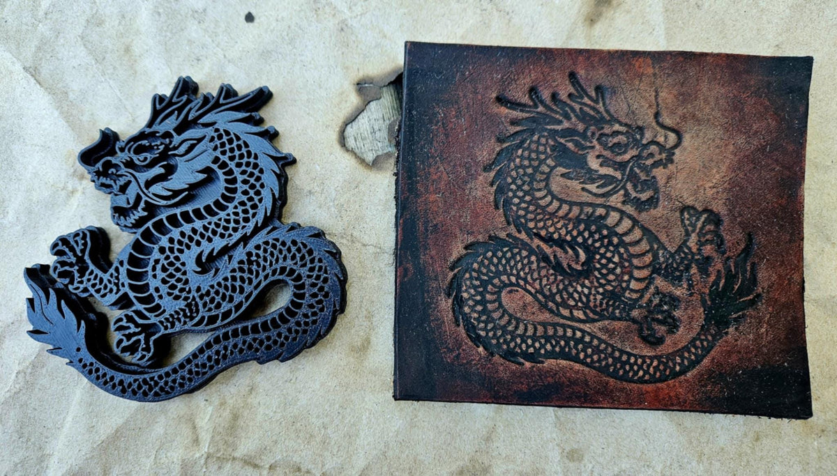 Eastern Dragon Leather Stamp – Myth Creature, Clay & Ceramic