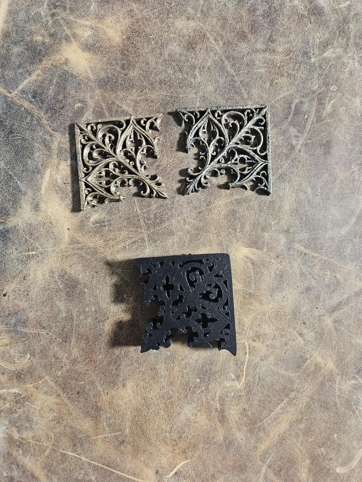 Gothic Tracery Book Corners — Cathedral Filigree Relic Set (4 Corners)