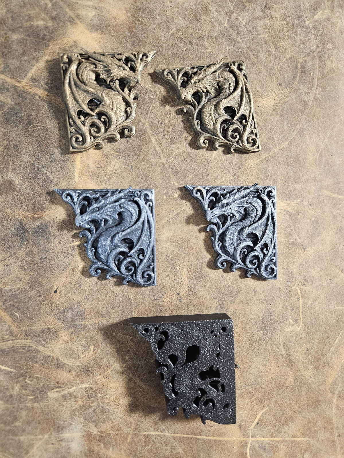 Relic-Grade Dragon Book Corners – Gothic Wyrm Filigree Edition