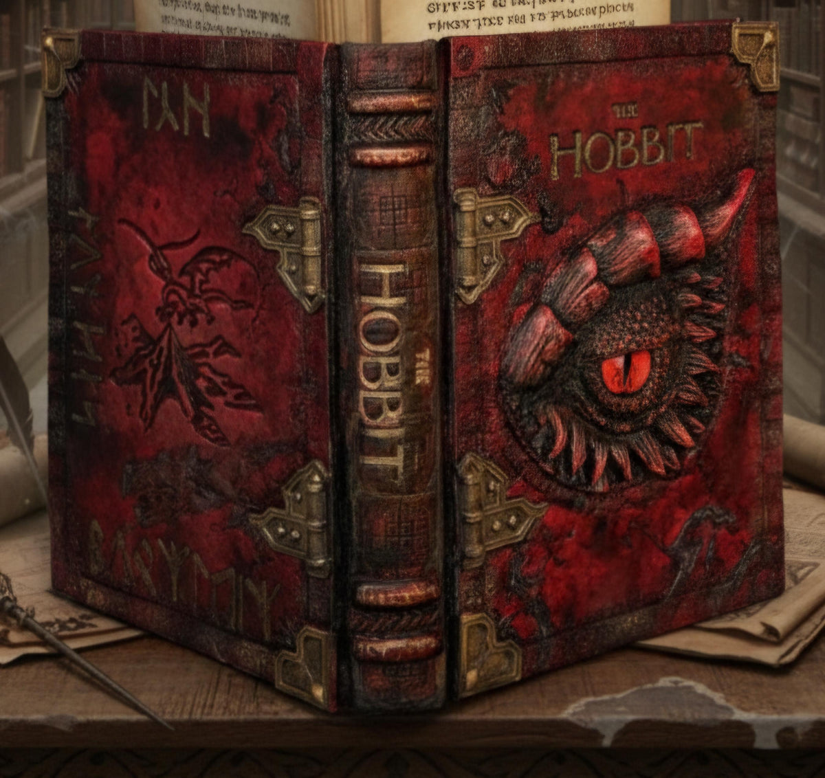 The Hobbit | Hand-Bound Leather Rebinding