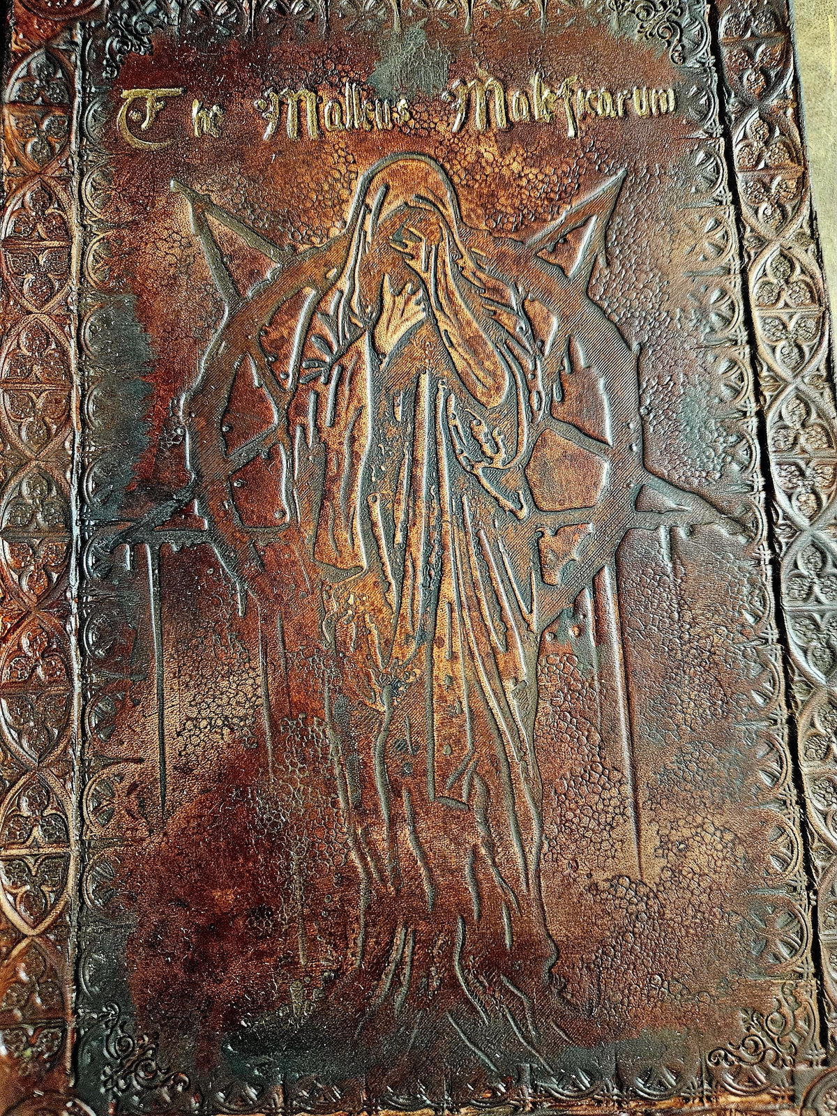 Veiled Figure Sigil Leather Stamp | Ancient Watcher Symbol | Dark Fantasy | Medieval Leatherworking Stamp | Journal, Bookbinding & Prop Tool