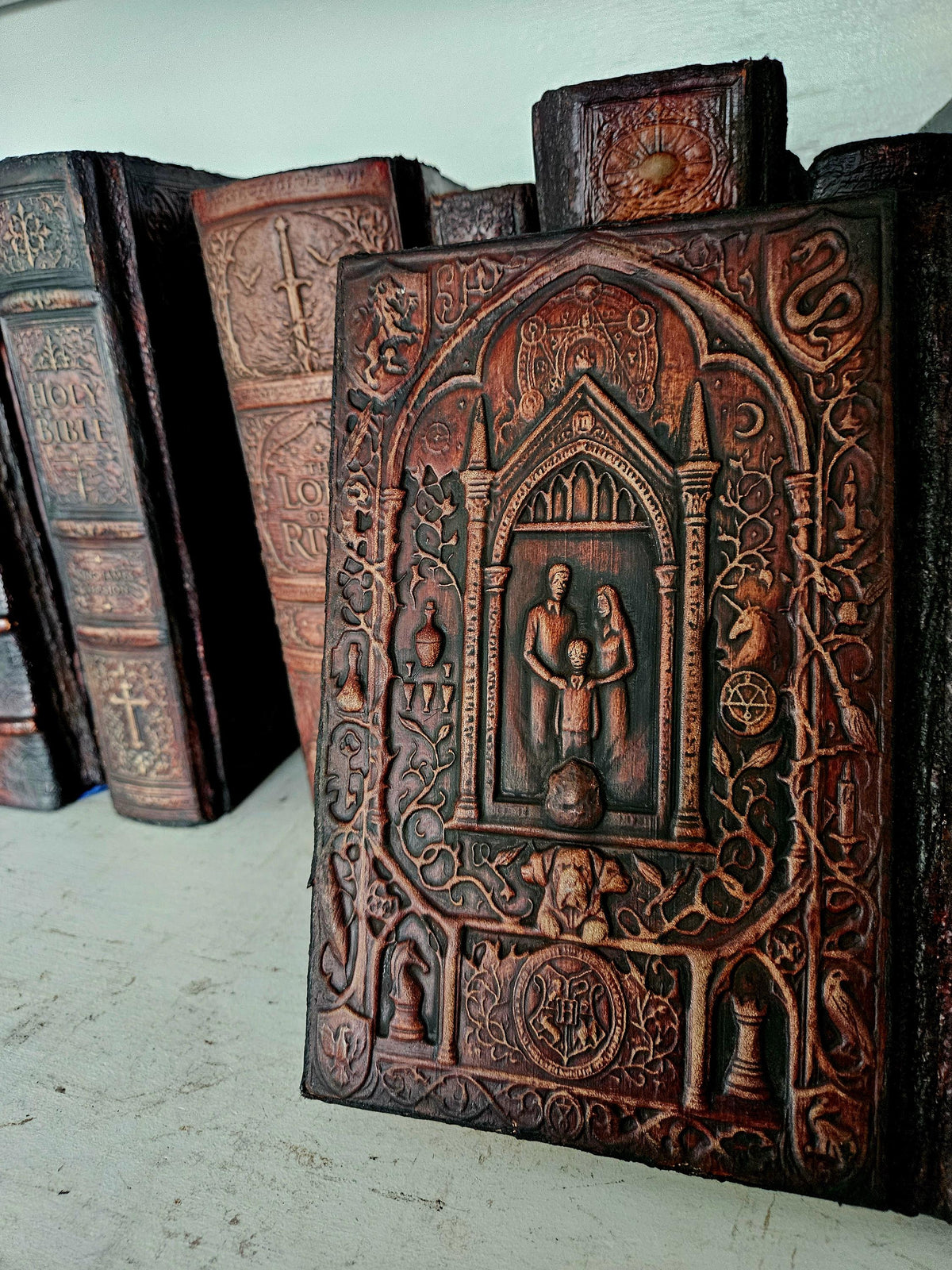 Harry Potter 1–7 Complete Set | Hand-Bound Leather Rebindings