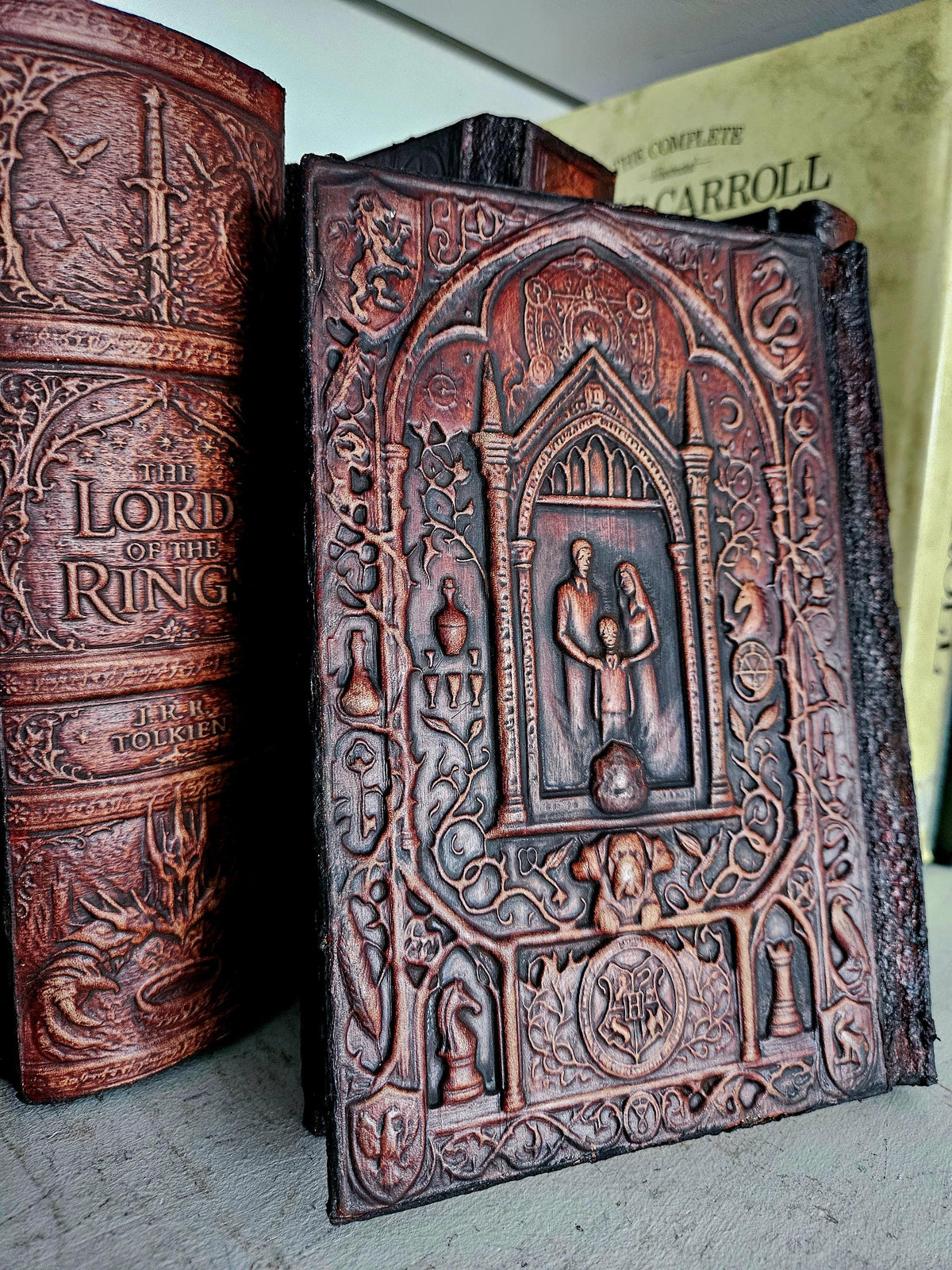 Harry Potter 1–7 Complete Set | Hand-Bound Leather Rebindings