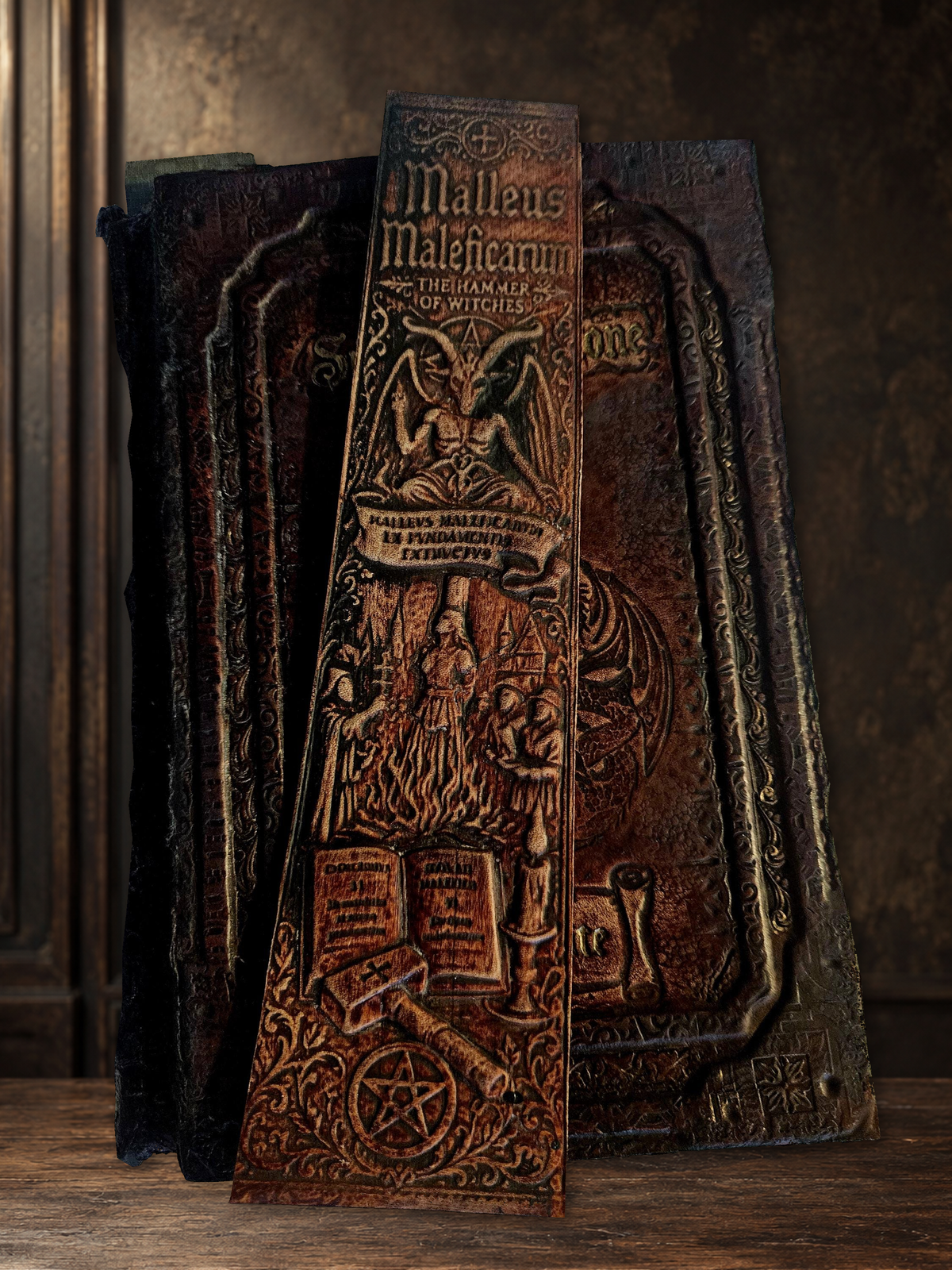 Malleus Maleficarum Leather Bookmark and Ruler