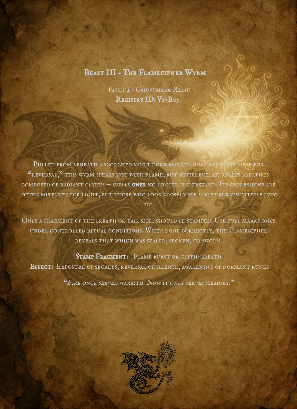 Codex Bestiarum: Vault I – Phantoms of the Seal