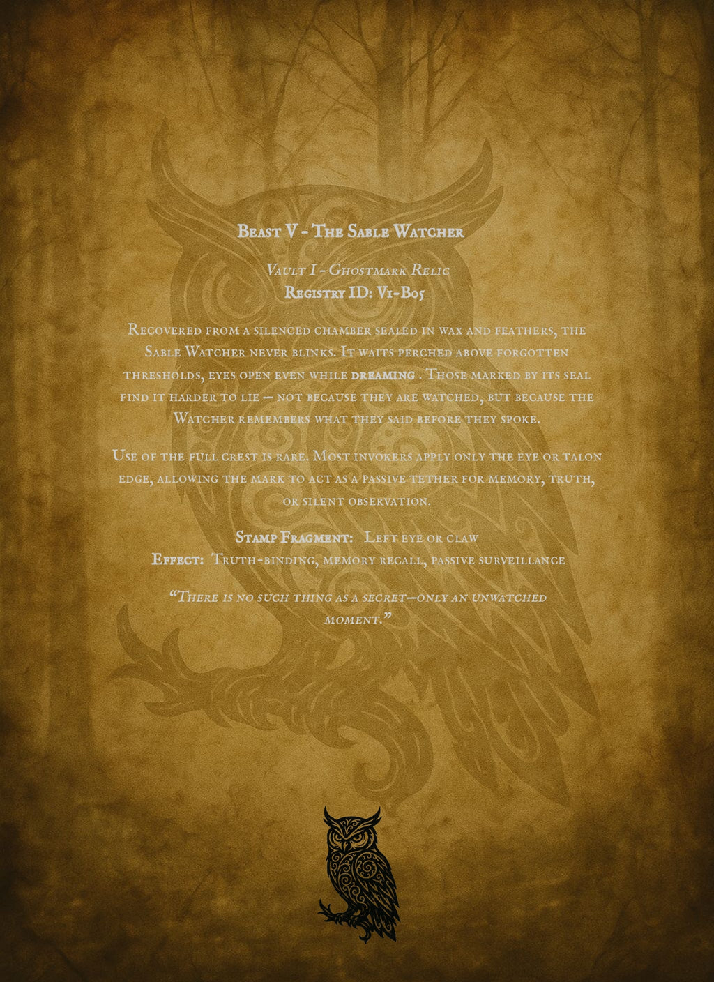 Codex Bestiarum: Vault I – Phantoms of the Seal