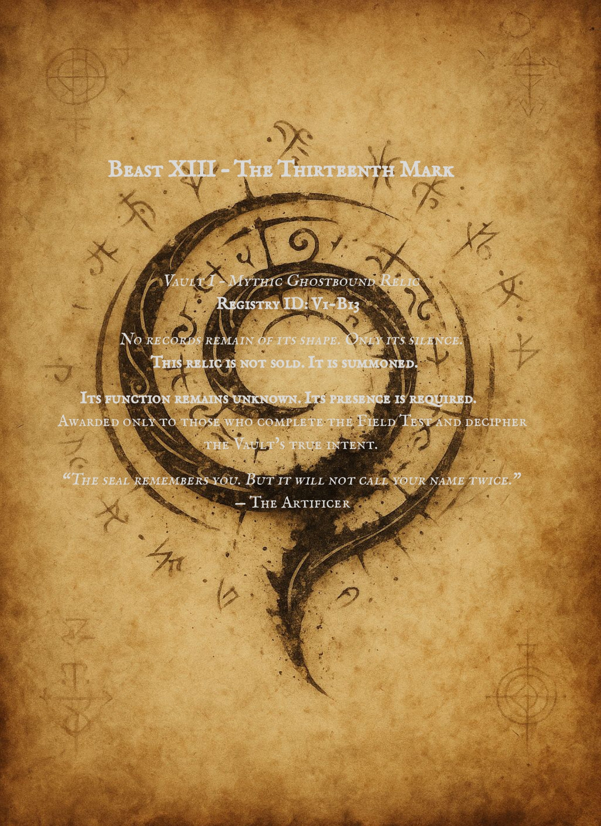 Codex Bestiarum: Vault I – Phantoms of the Seal