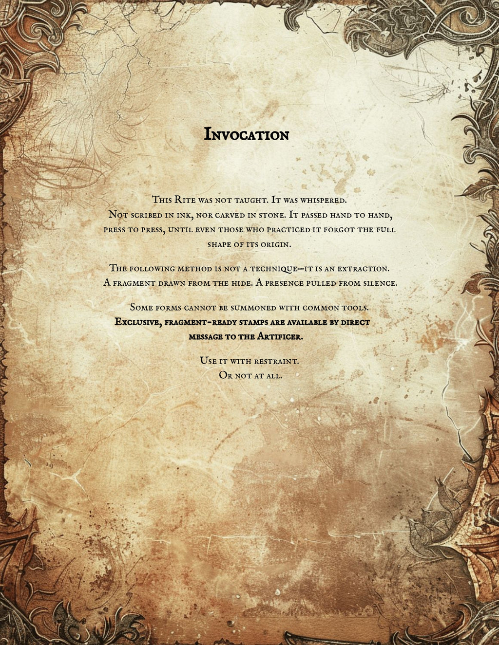 Proprietary Leatherworking Technique – PDF Download with Exclusive Stamp Access