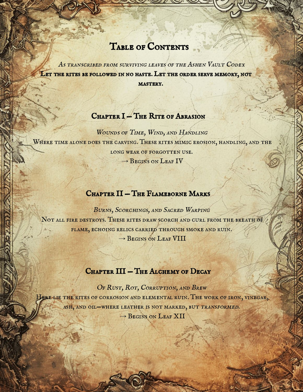 Leather Aging Techniques PDF | Vault Codex of Distressing Rites
