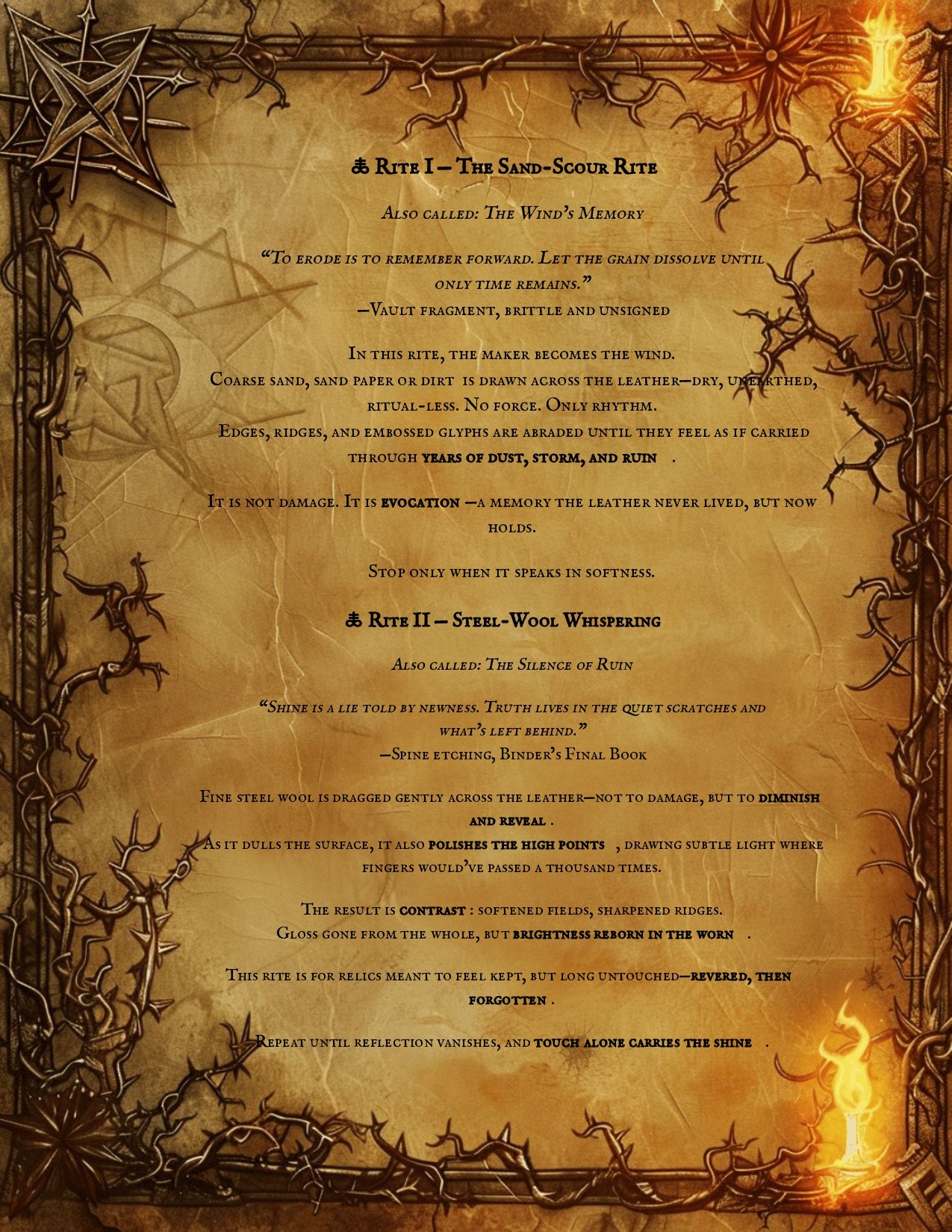 Leather Aging Techniques PDF | Vault Codex of Distressing Rites