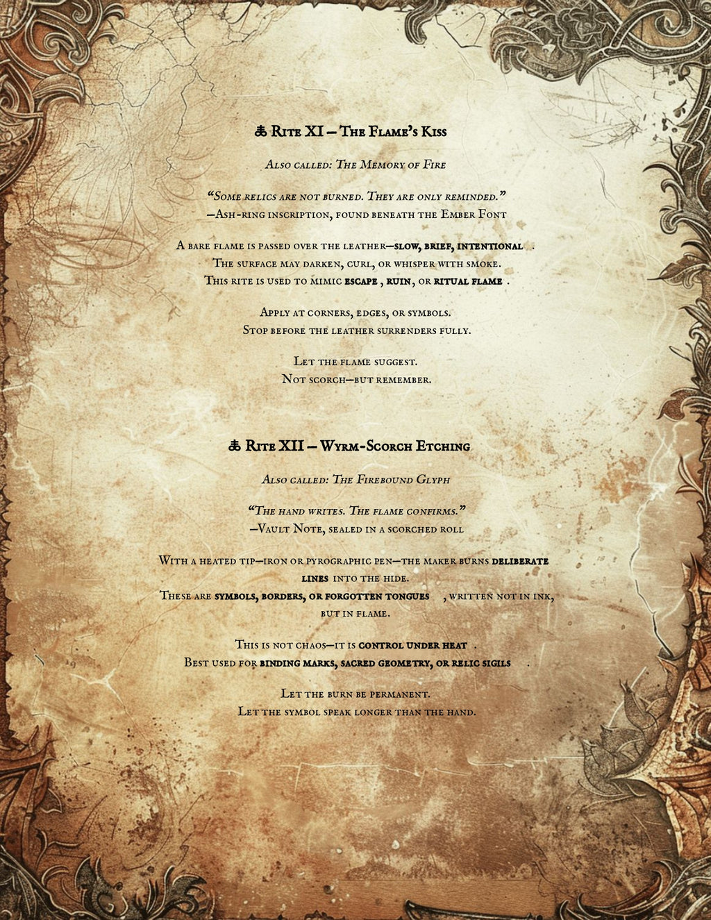 Leather Aging Techniques PDF | Vault Codex of Distressing Rites
