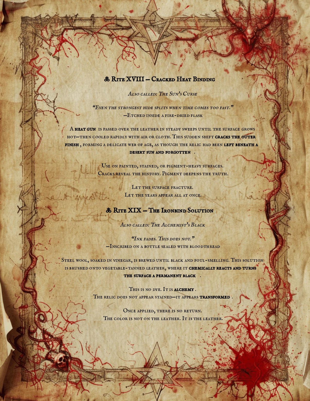 Leather Aging Techniques PDF | Vault Codex of Distressing Rites