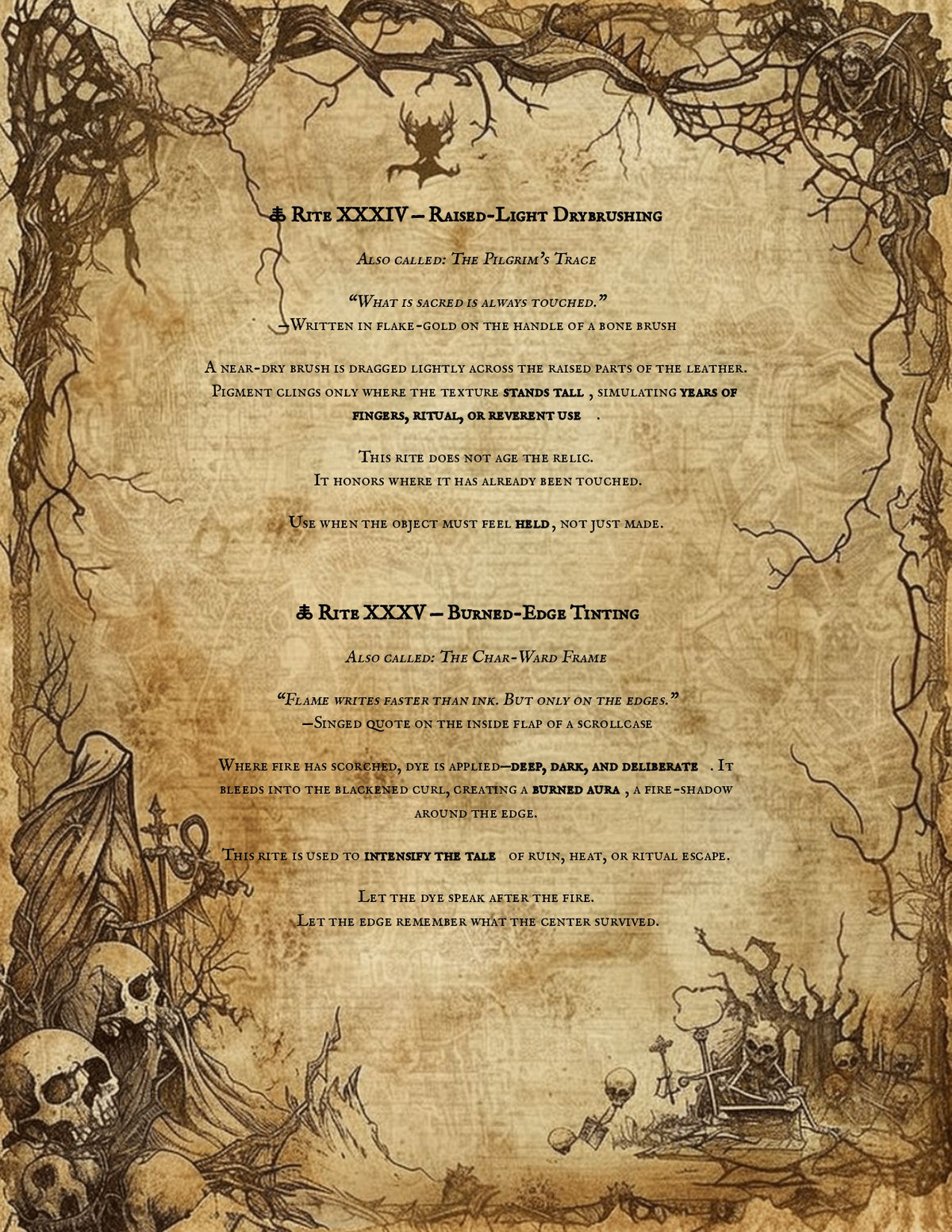 Leather Aging Techniques PDF | Vault Codex of Distressing Rites