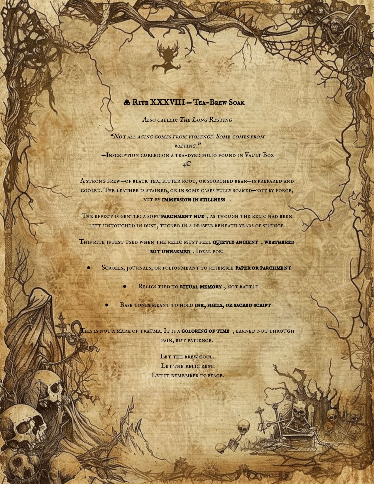 Leather Aging Techniques PDF | Vault Codex of Distressing Rites