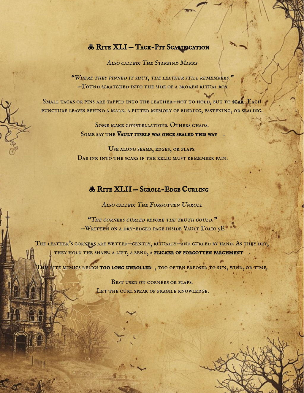 Leather Aging Techniques PDF | Vault Codex of Distressing Rites