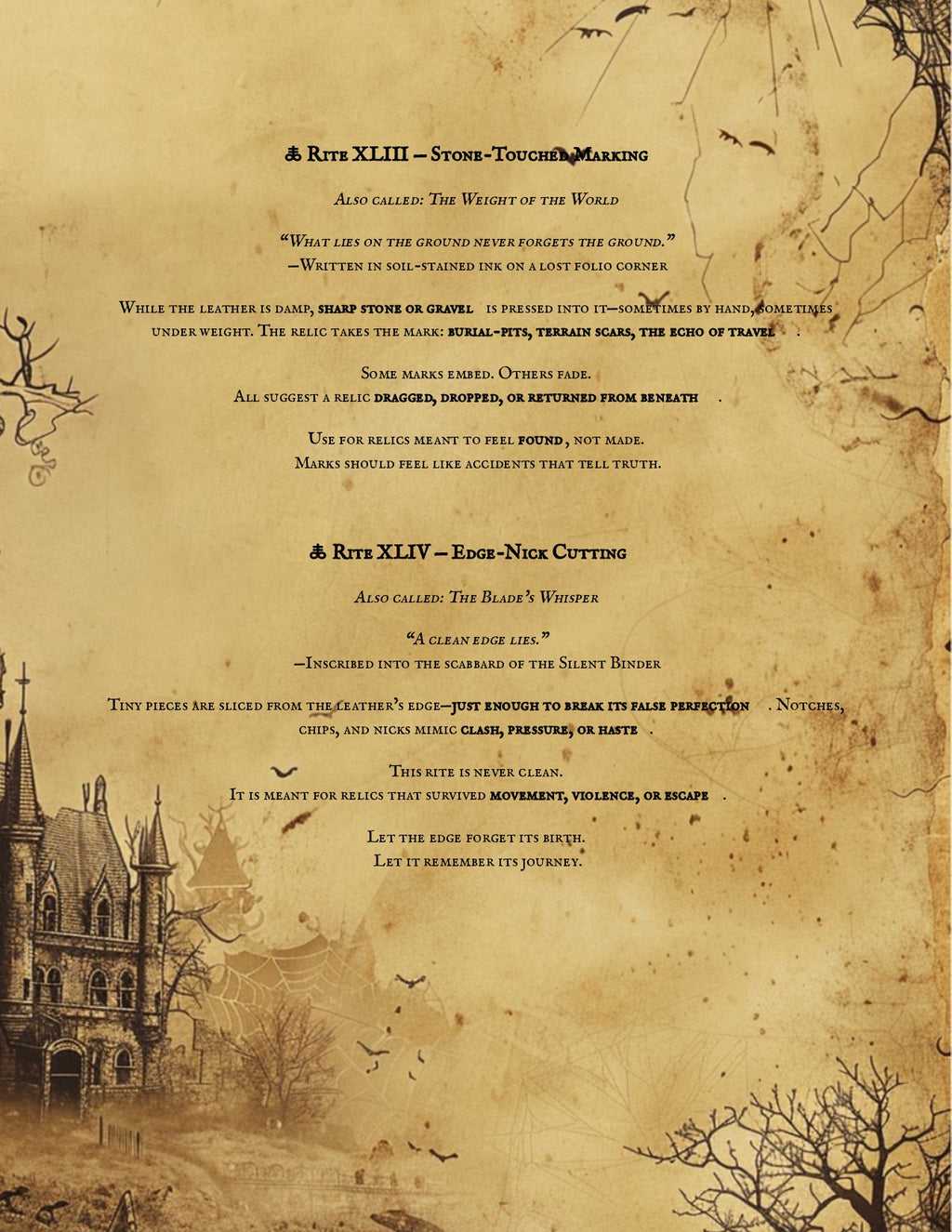 Leather Aging Techniques PDF | Vault Codex of Distressing Rites