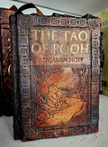 The Tao of Pooh Leather Bound Book - Hand Tooled Heirloom - Custom Handcrafted Philosophy Gift - The Way of Pooh Artisan Edition
