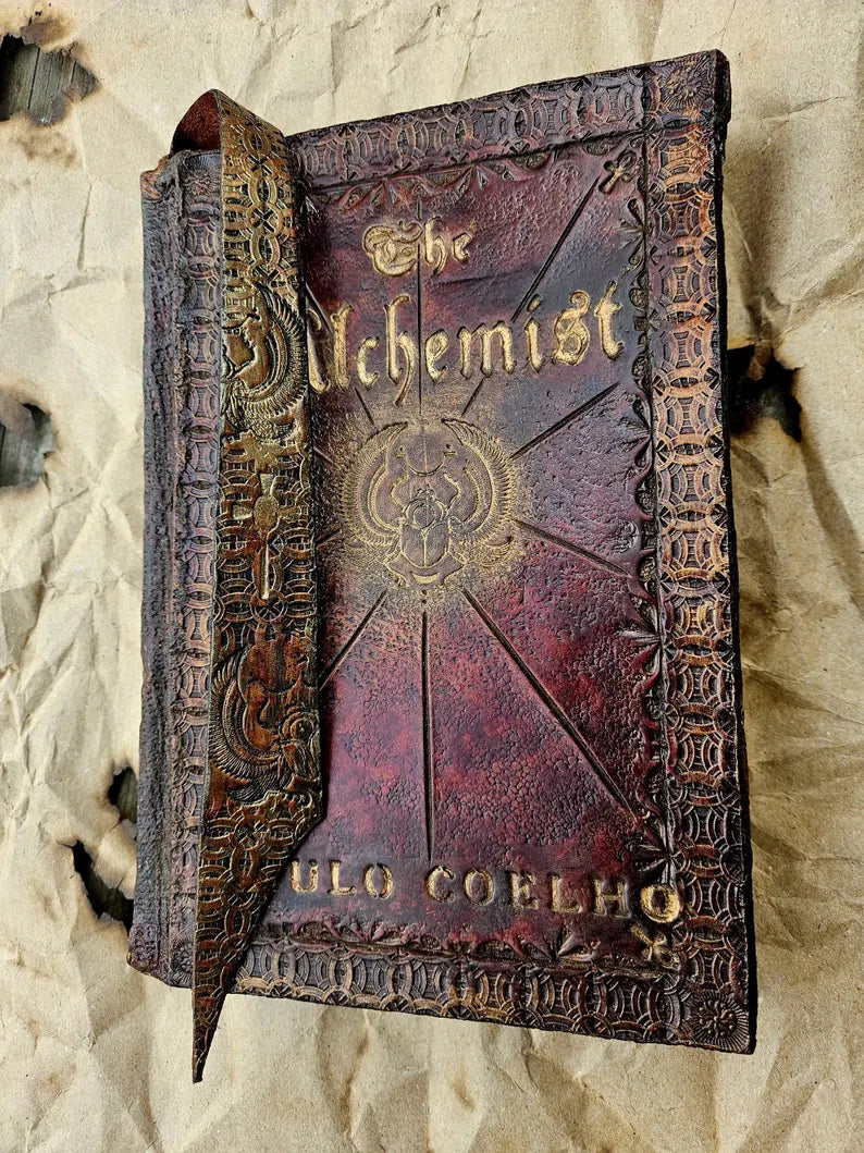 The Alchemist by Paulo Coelho: A Hand Tooled Leather Bound Collector's Edition Fine Binding