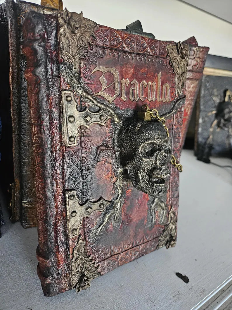 Dracula by Bram Stoker: A Hand Bound Leather Tooled Fine Binding Horror Edition