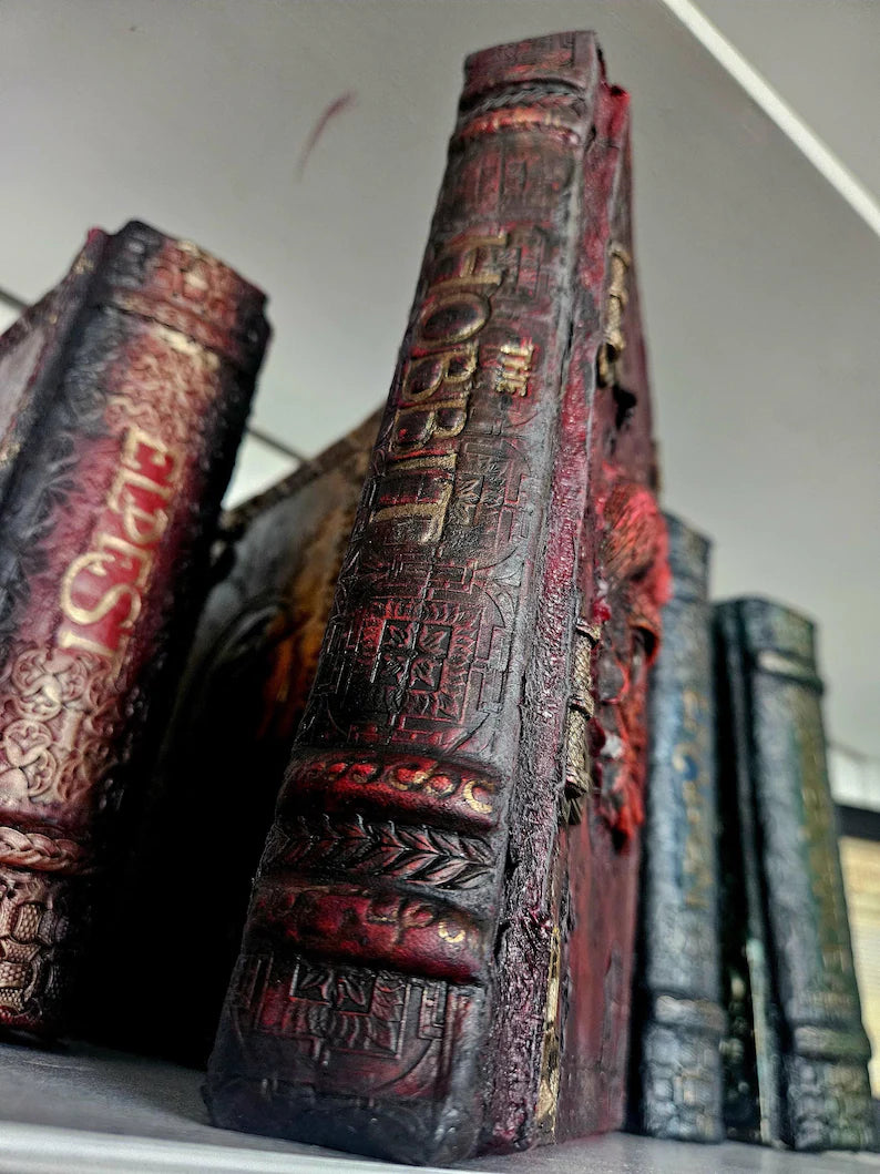 The Hobbit Leatherbound Book | Custom Deluxe Collector's Edition | Smaug Vault Relic - 3rd Anniversary Leather Gift