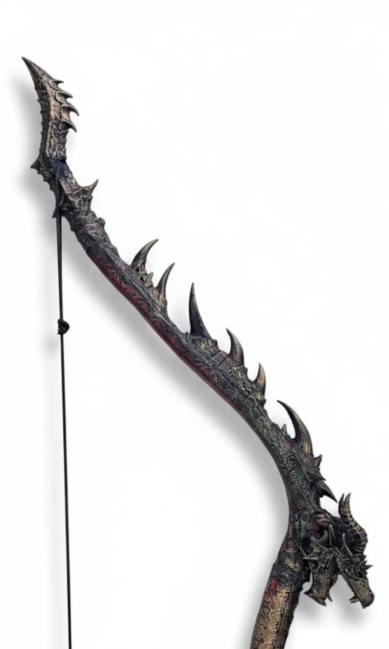 Custom Dragon Recurve Bow - Functional Archery Masterpiece - Medieval Heirloom Bow - Personalized Draw Weight and Design