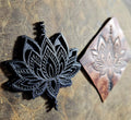 Ornamental Grand Lotus Leather Stamp – Mystical Alchemy Sacred Mandala Tool – Heavy Duty Embossing Punch