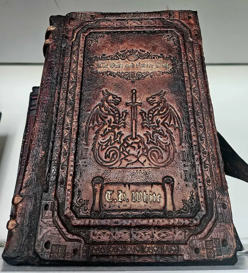 The Once and Future King by T.H. White: A Hand tooled Fine Leather Binding