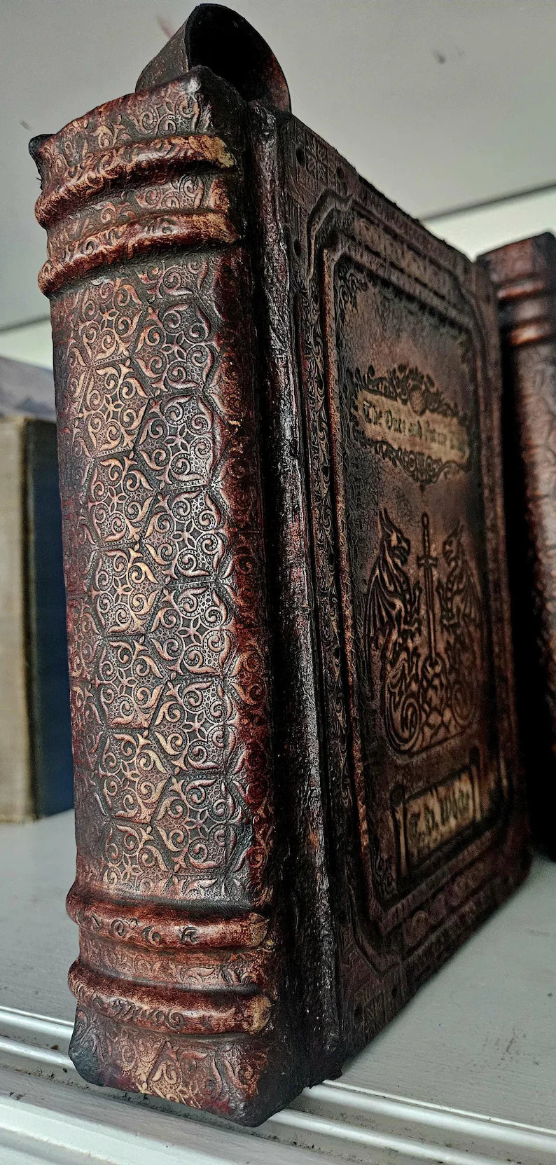The Once and Future King by T.H. White: A Hand tooled Fine Leather Binding