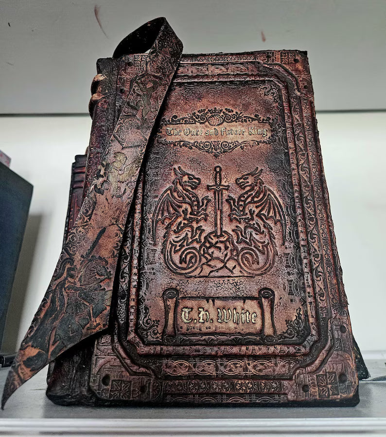 The Once and Future King by T.H. White: A Hand tooled Fine Leather Binding