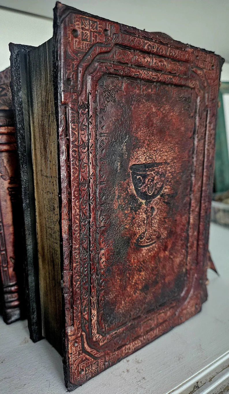 The Once and Future King by T.H. White: A Hand tooled Fine Leather Binding