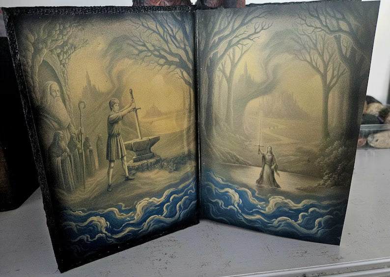 The Once and Future King by T.H. White: A Hand tooled Fine Leather Binding