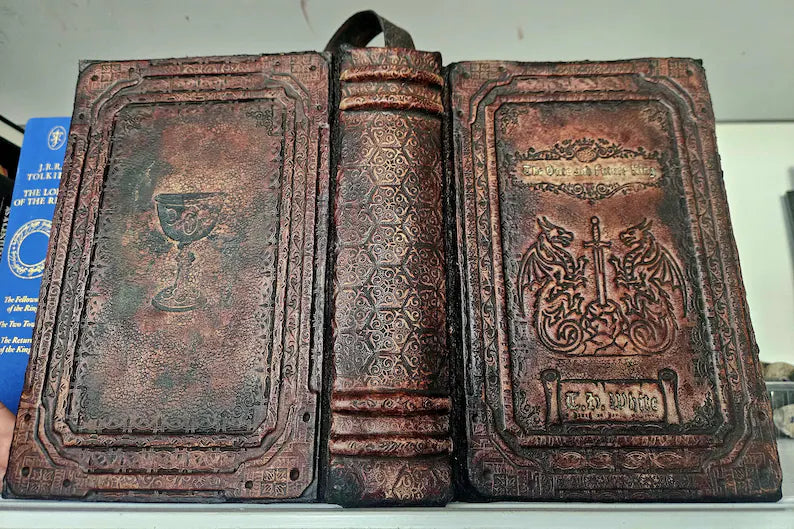 The Once and Future King by T.H. White: A Hand tooled Fine Leather Binding