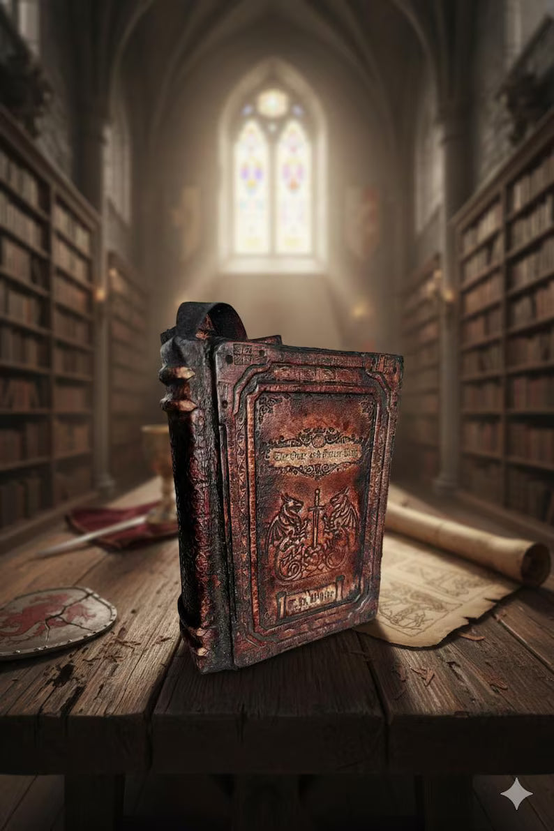 The Once and Future King by T.H. White: A Hand tooled Fine Leather Binding