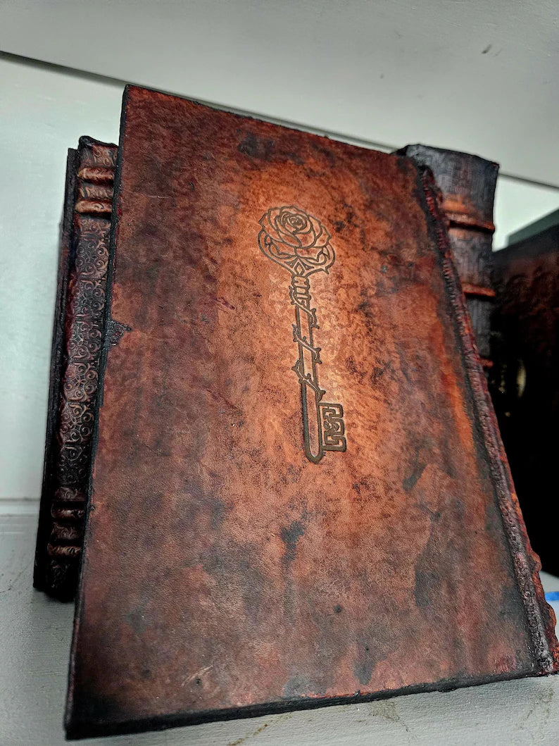 The Secret Garden Book – Hand Tooled Leather Bound Classic, Luxury Edition Novel, Heirloom Gift, Custom Leather Book