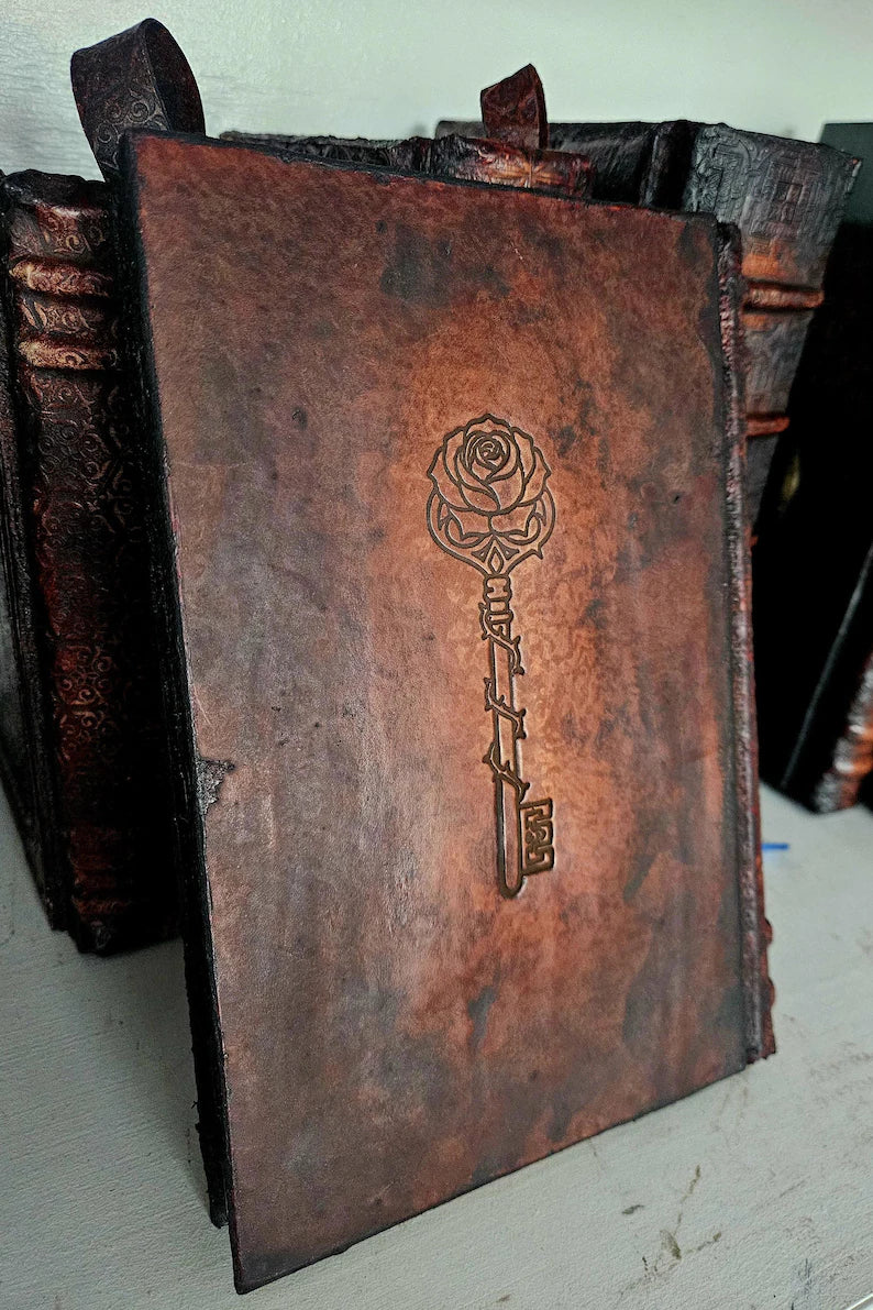 The Secret Garden Book – Hand Tooled Leather Bound Classic, Luxury Edition Novel, Heirloom Gift, Custom Leather Book