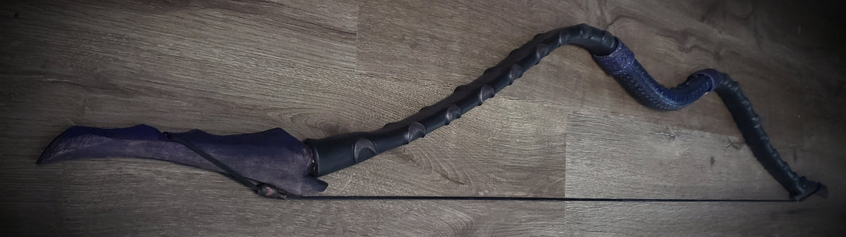 Omen Recurve Bow – Handcrafted Scythian-Inspired Functional Bow | Leather Grip Fantasy Archery for LARP & Display