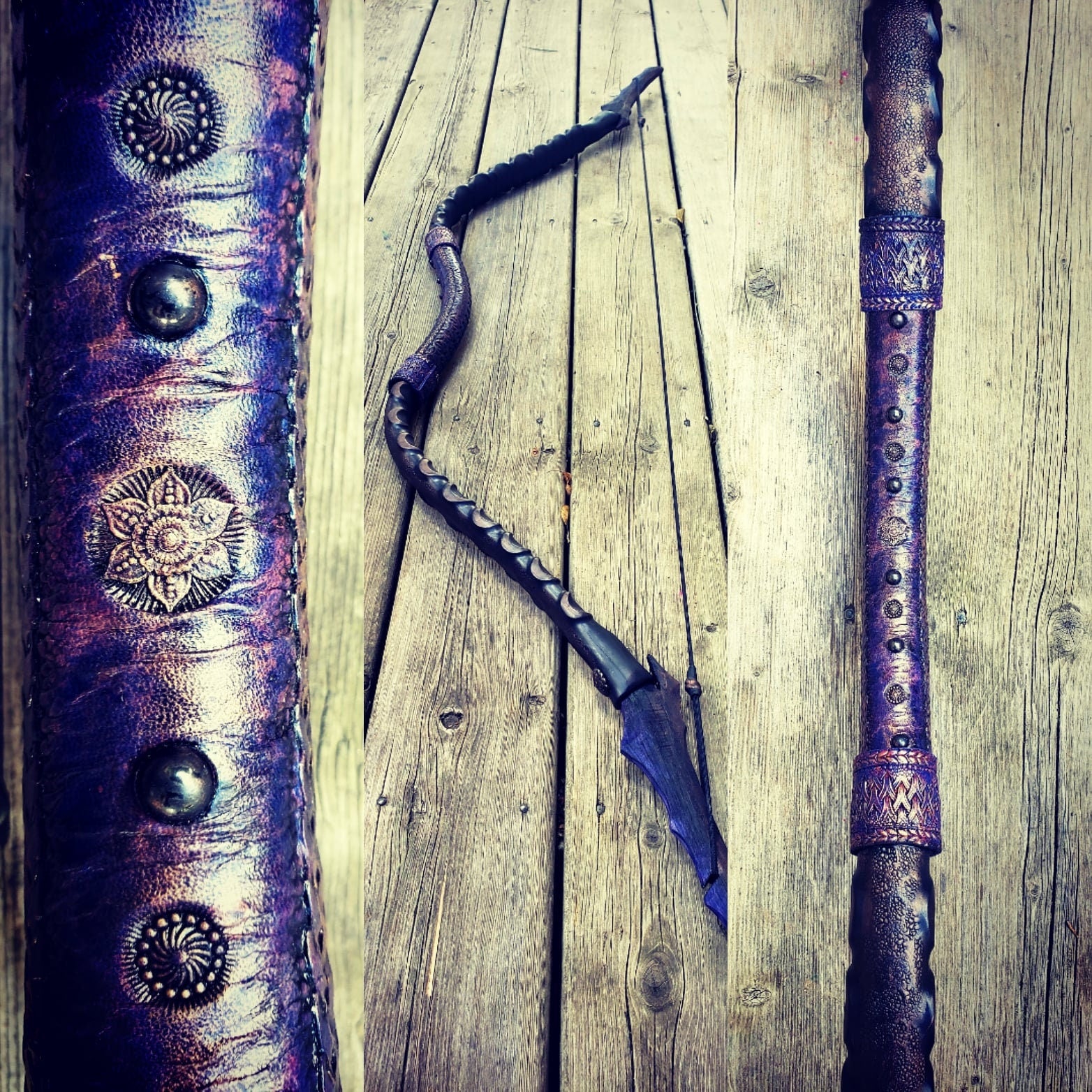 Omen Recurve Bow – Handcrafted Scythian-Inspired Functional Bow | Leather Grip Fantasy Archery for LARP & Display