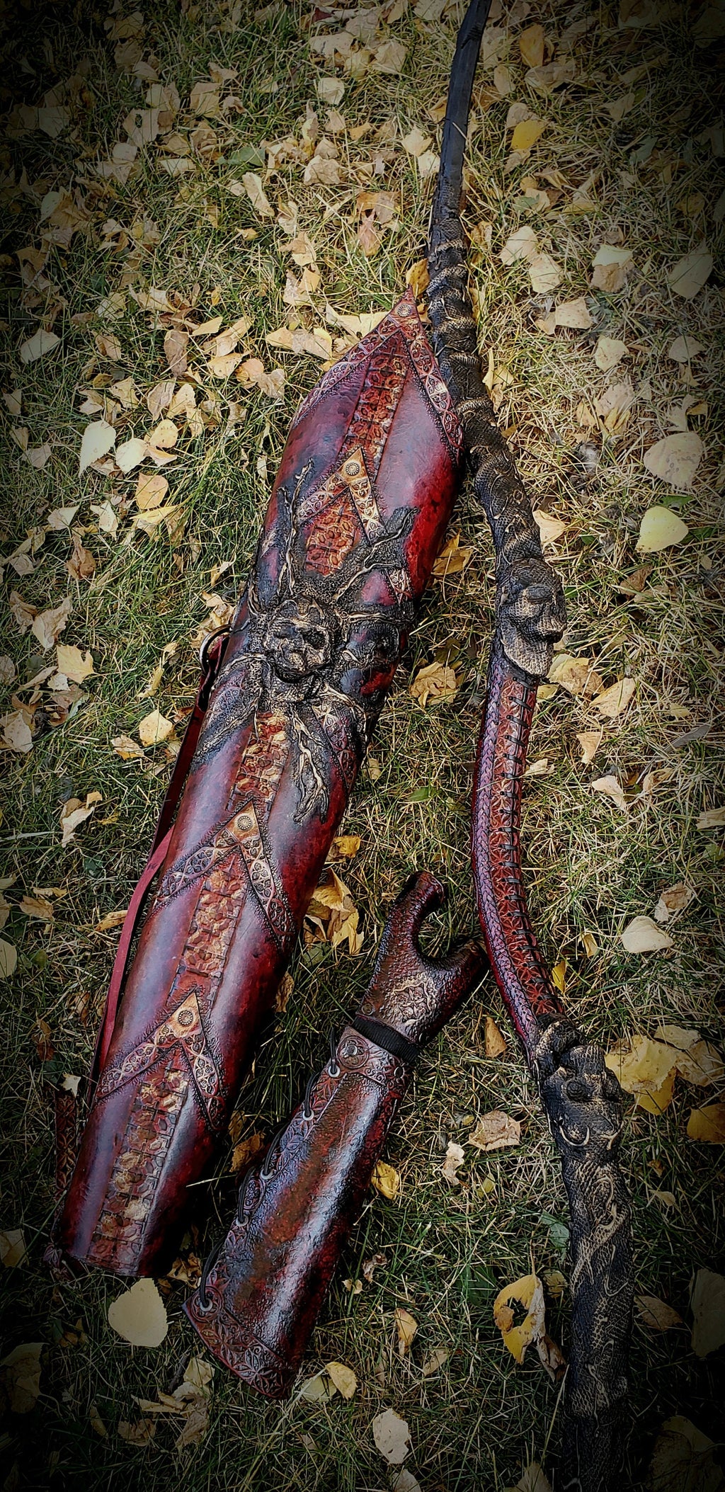 Hope’s End Leather Arm Guard | Archery Bracer, LARP Cosplay