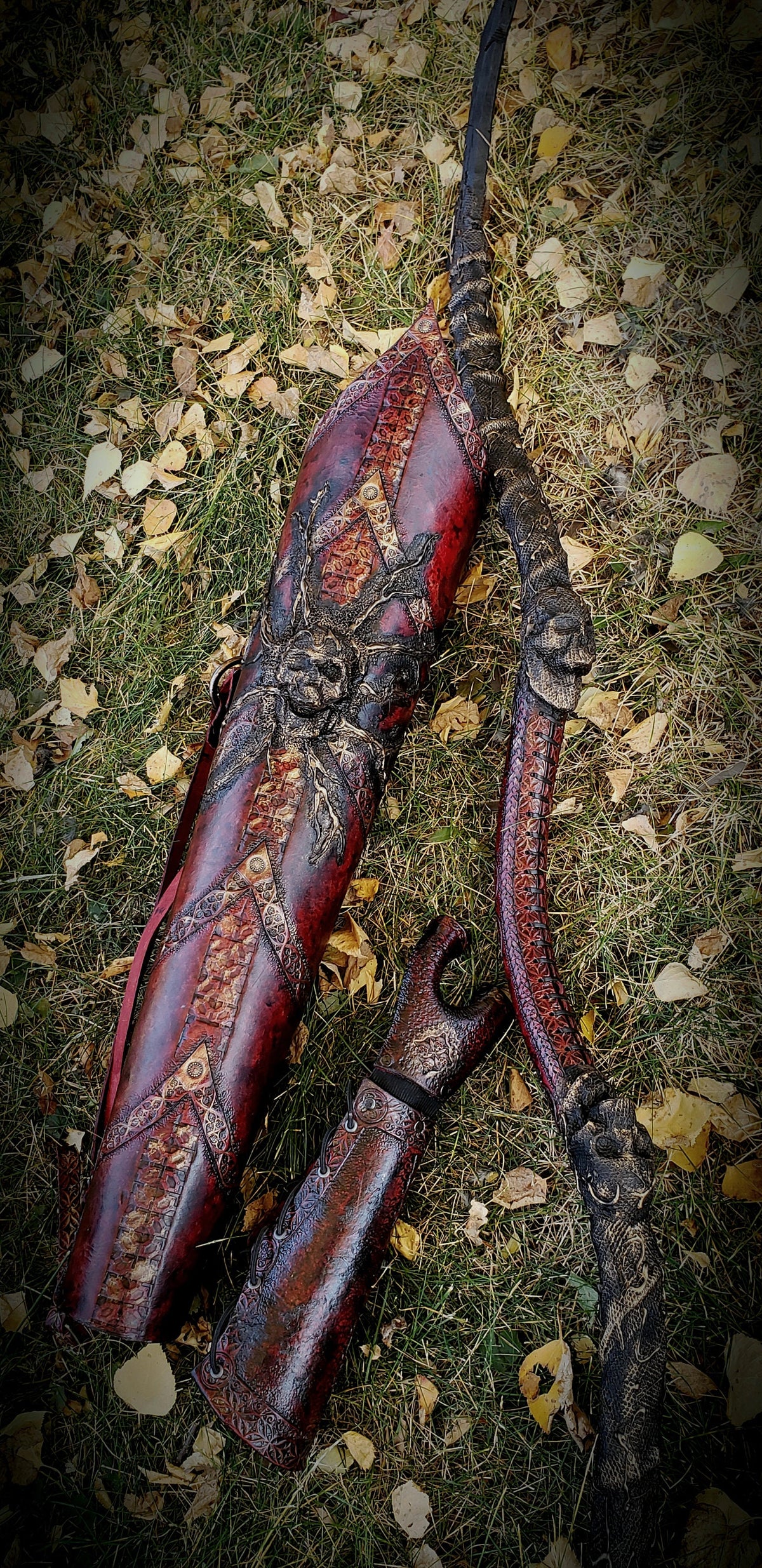 Hope’s End Leather Arm Guard | Archery Bracer, LARP Cosplay