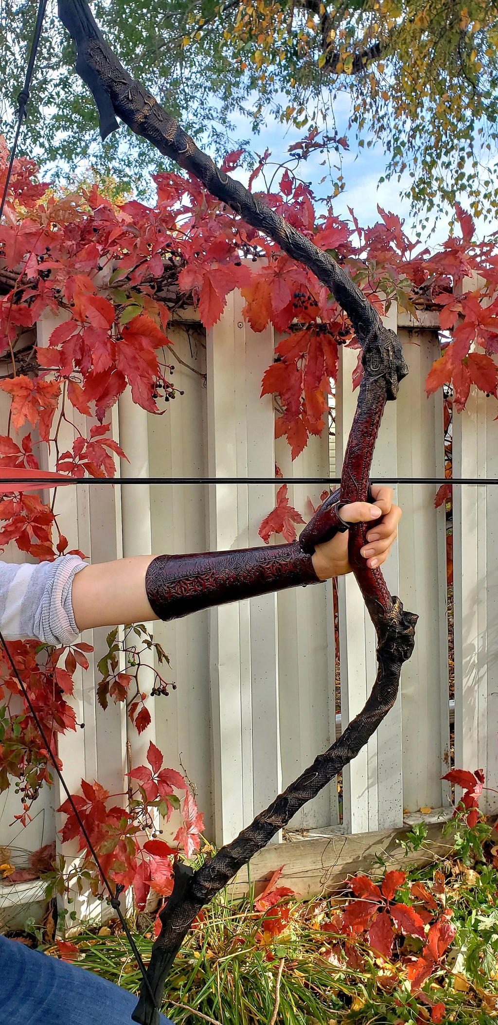 Hope’s End Leather Arm Guard | Archery Bracer, LARP Cosplay