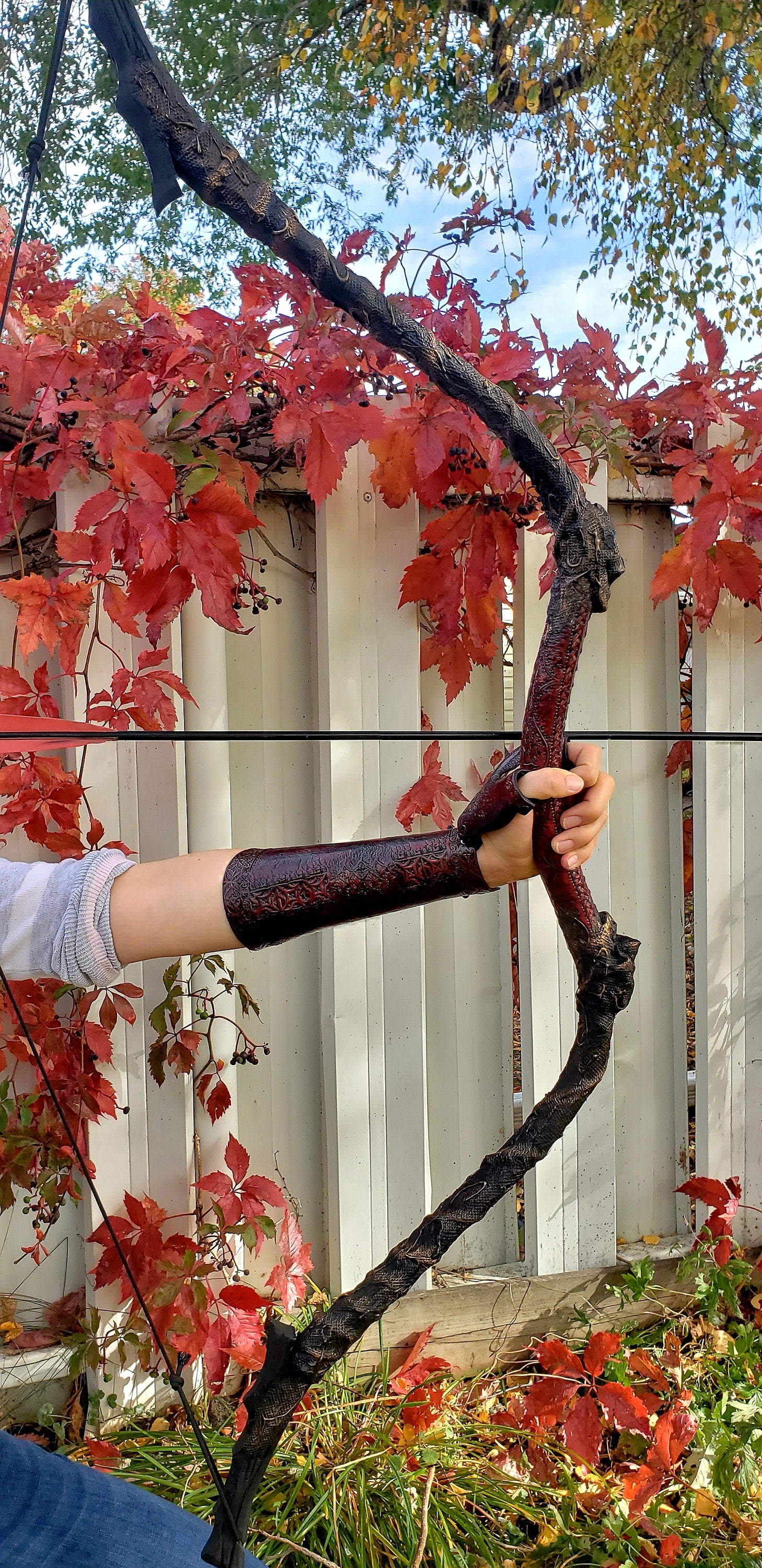 Hope’s End Leather Arm Guard | Archery Bracer, LARP Cosplay