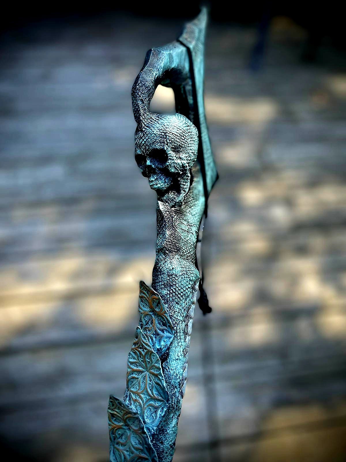 Deathbinder Recurve Bow – Bone & Magic Themed Fantasy Archery Bow | Fully Functional