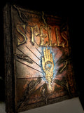 Hand Tooled Leather Spell Book with Glow Finish