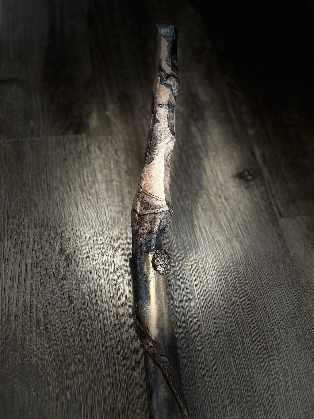 Handcrafted Hunting Recurve Bow – Leather Spiral Wrap, Custom Archery