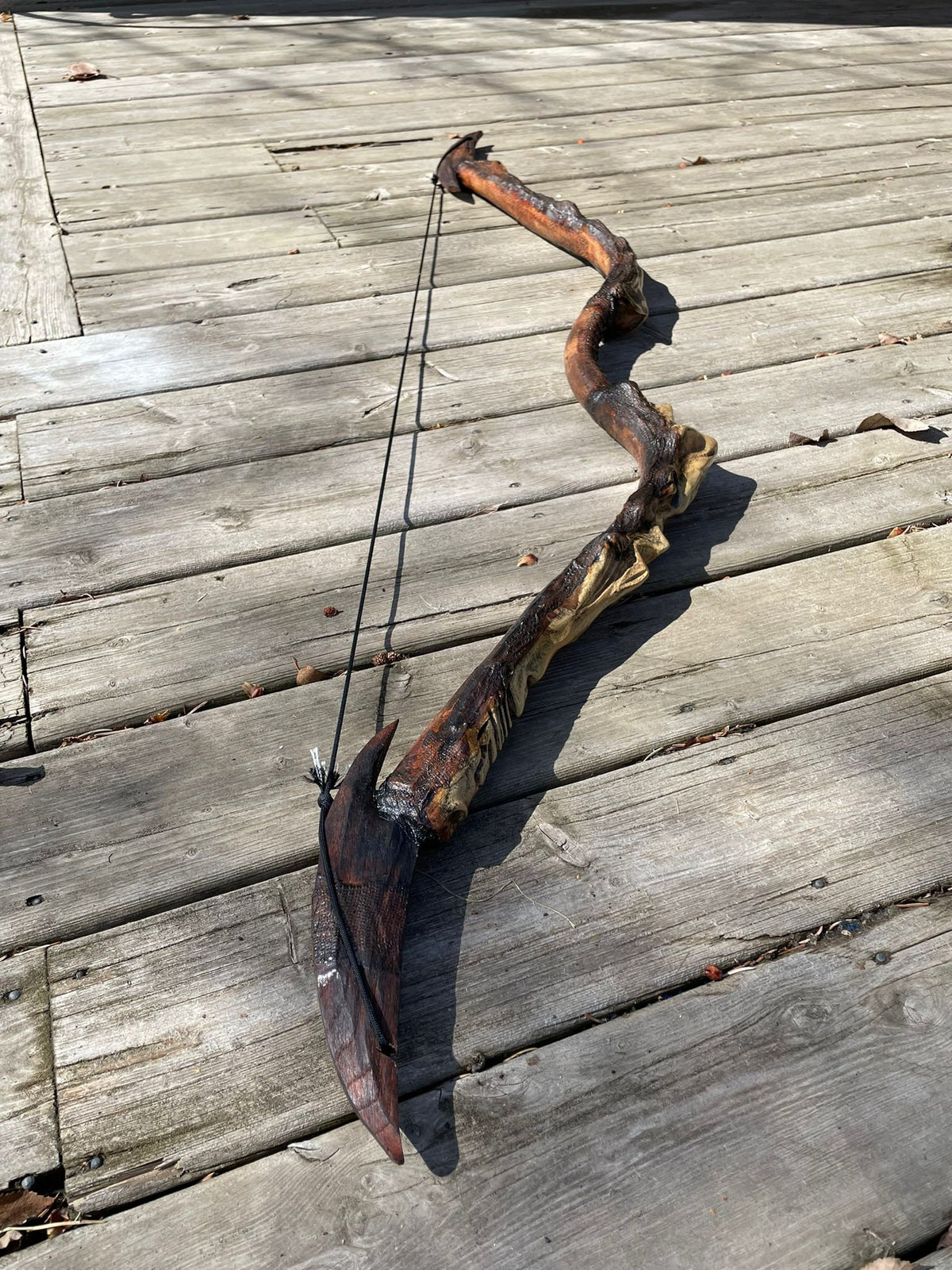 Ancient Bone Bow – Functional Fantasy Recurve Bow | Customizable Grip Sigils | Display-Ready Collector’s Weapon