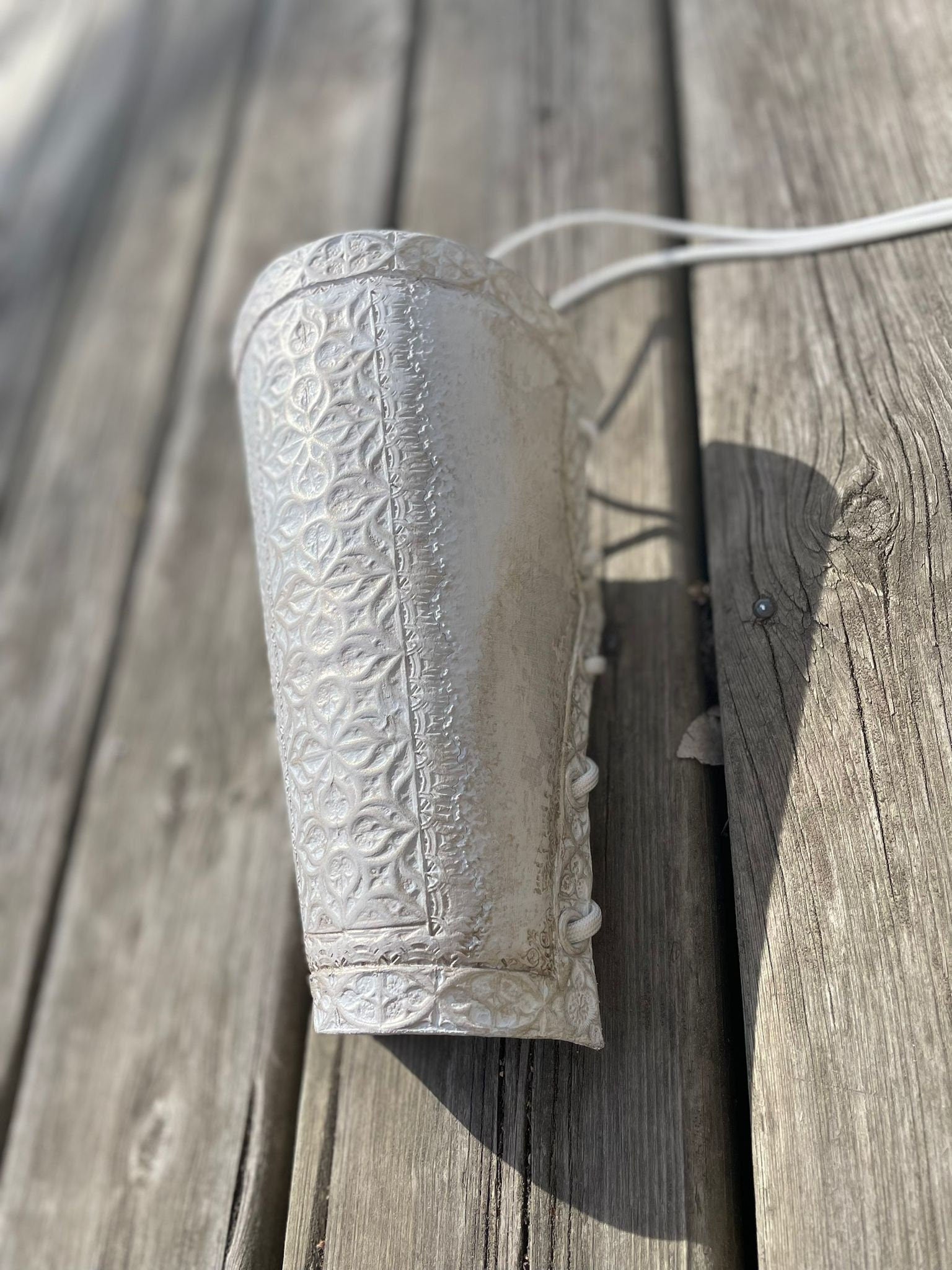 Celestial Light Armguard – Fantasy Leather Bracer for LARP, Cosplay & Costume Armor | Mythic Warrior Gear